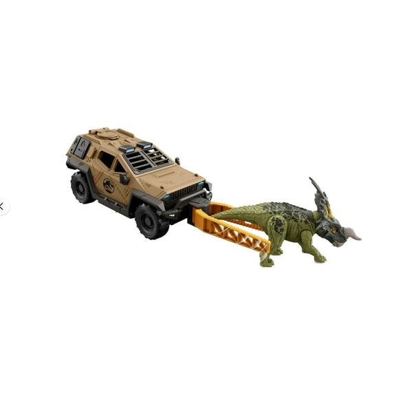 Jurassic World Mission Mayhem Truck & Dinosaur Action Figure Toy Set - Picture 2 of 8